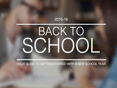 Back to School website now online